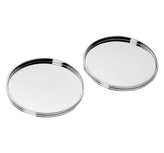 Christofle K+T Silver-Plated Bottle Coasters (Set of 2)