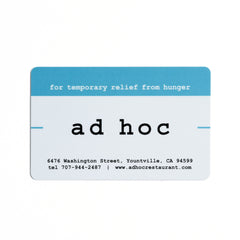 Ad Hoc Gift Card