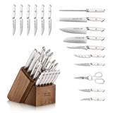 Thomas Keller Signature Collection by Cangshan - 17-Piece Knife Block Set with Walnut Block