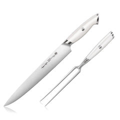 Thomas Keller Signature Collection by Cangshan - White Series 2-Piece Carving Set W/ Walnut Box